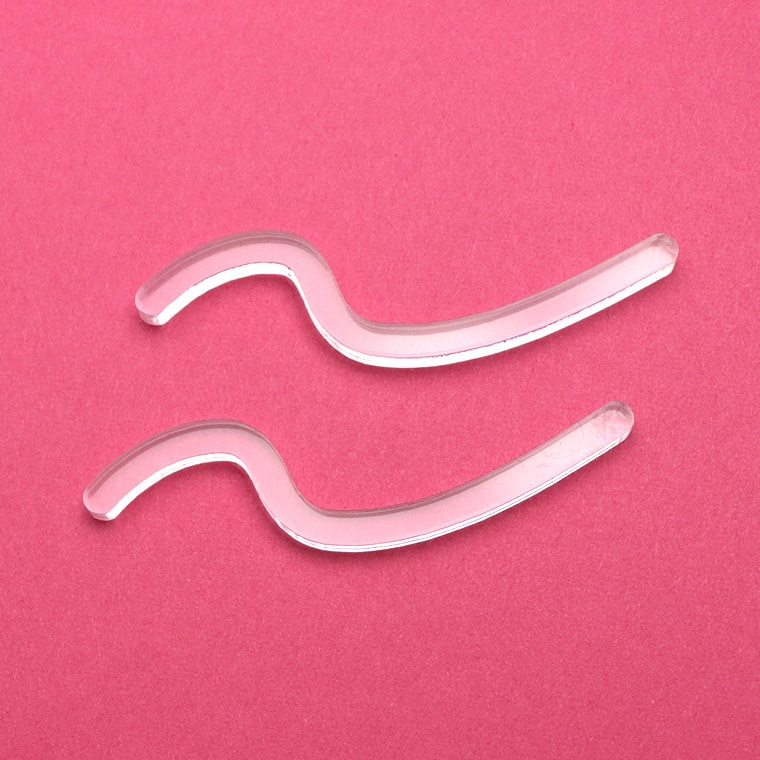 アクリル製 ディスプレイ小物 早波 小サイズ クリア 15×55mm 厚さ3mm 2個入 アンシャンテラボ / 撮影用小物 SNS インスタグラム Instagram 商品画像 ネット販売 展示 ハンドメイドアクセサリー 手作り【ゆうパケット対応】