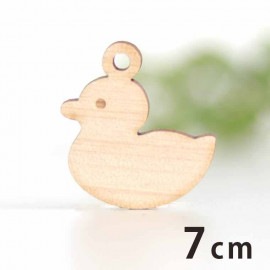 木製チャーム おもちゃのアヒル 7cm 厚さ3mm アンシャンテラボ / オモチャ 玩具 あひる 家鴨 隊長 インテリア かわいい アクセサリーパーツ ピアス イヤリング ラッピング ハンドメイド材料