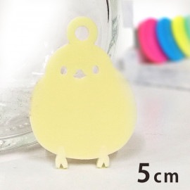 5cm アンシャンテラボ アクリルチャーム シマエナガ 厚さ：2mm 選べる豊富なカラー / 小鳥 野鳥 可愛い アクセサリーパーツ ピアス イヤリング キーホルダー ハンドメイド材料 レジン資材 【