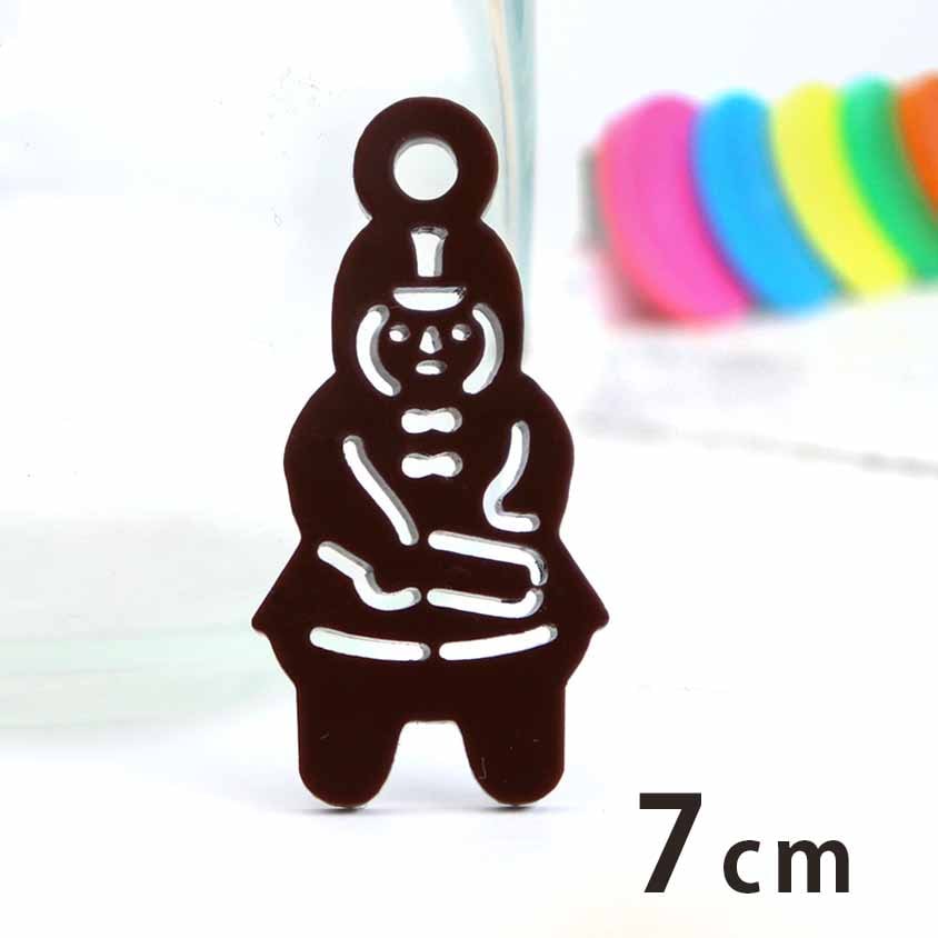 7cm アンシャンテラボ アクリルチャーム 挂甲の武人 厚さ：2mm 選べる豊富なカラー / 土偶 歴史 日本の古代 古墳時代 古代戦士 埴輪 アクセサリーパーツ ピアス イヤリング キーホルダー ハンドメイド材料 レジン資材 【ゆうパケット対応】