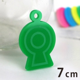 アクリルチャーム 帆立貝形墳 7cm 厚さ2mm 選べる豊富なカラー アンシャンテラボ / 土偶 歴史 日本の古代 縄文時代 縄文グッズ 考古学 埴輪 古墳 アクセサリーパーツ ピアス イヤリング キ
