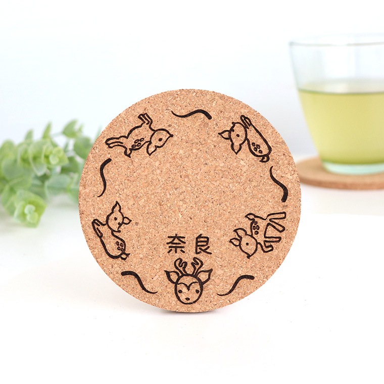 丸コースター 全模様 コルク製 奈良のおみやげ アンシャンテラボ