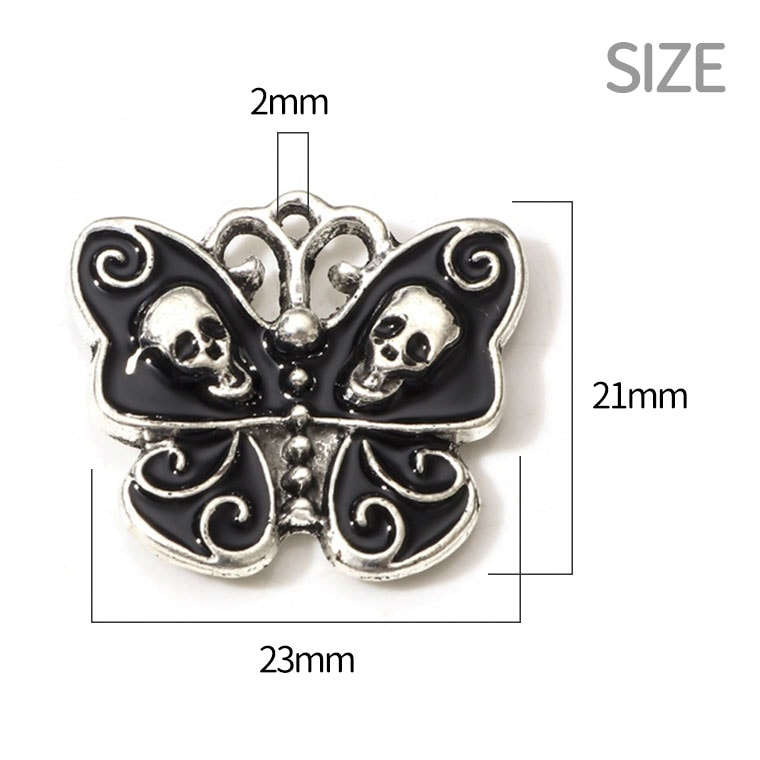 バラ売りパーツ クルクルバラ クマチャーム 蝶2穴 バラ売りパーツ クルクルバラ クマチャーム 蝶2穴 バラ売りパーツ