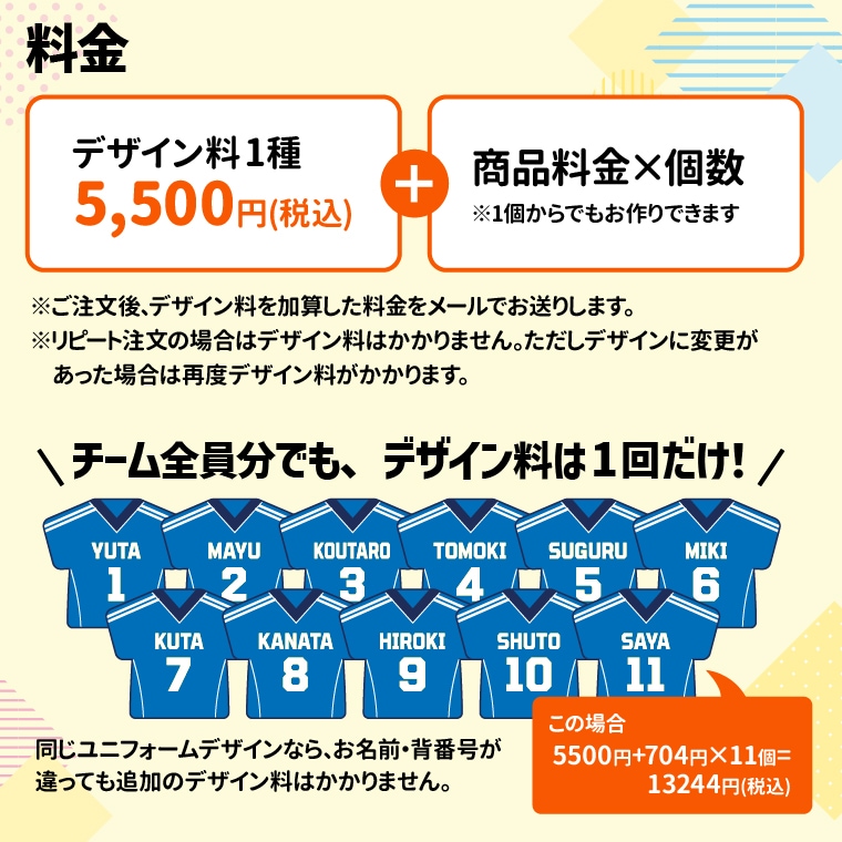 オーダーメイド】部活動 応援ユニフォームキーホルダー フェルトキット