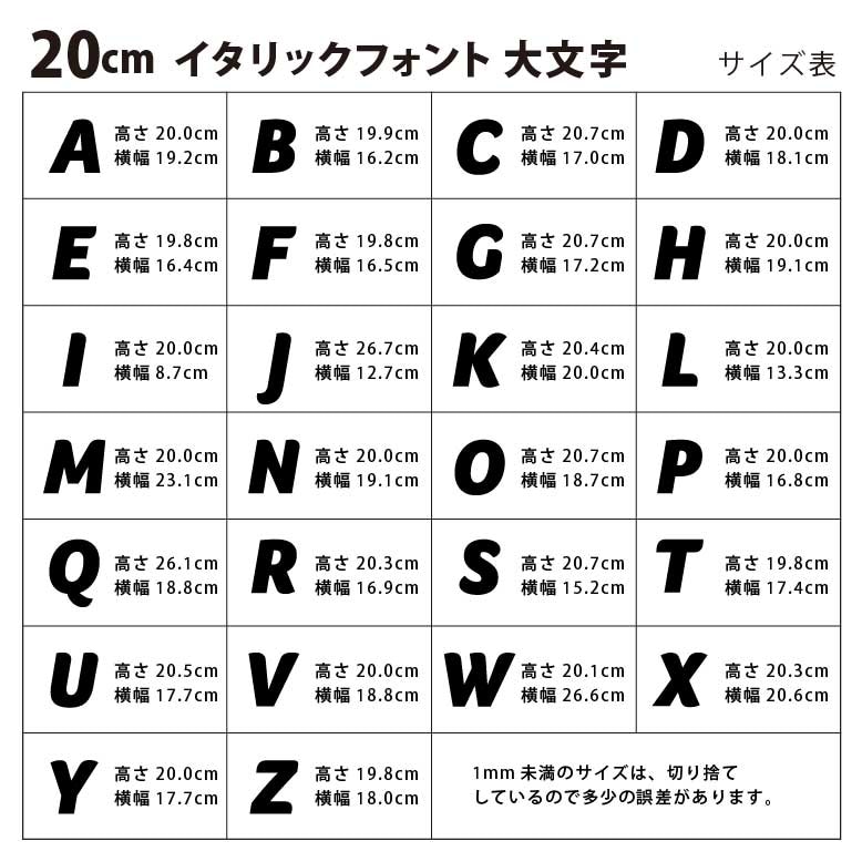 アクリル製 シルバー ミラー 切り抜き文字 アルファベット 20cm アン