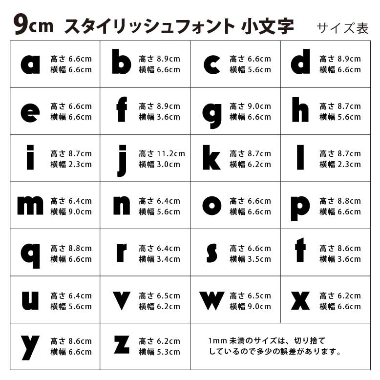木製 切り抜き文字 アルファベット小文字 9cm アンシャンテラボ