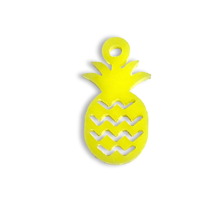 パイナップルキャラクター アクリルチャーム パイナップルキャラクター アクリルチャーム キーホルダー