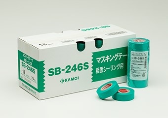 カモ井 SB-246S 粗面用シーリングテープ 18mmX18m巻 1箱 70巻入