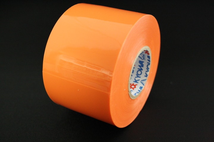 共和 ミリオン ビニールテープ 50mmX20m 1セット 4巻入 オレンジ色