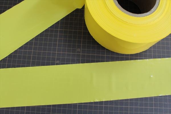 コーステープ 無地 0.06mmX75mmX300m巻 黄色・イエロー | 安全関連