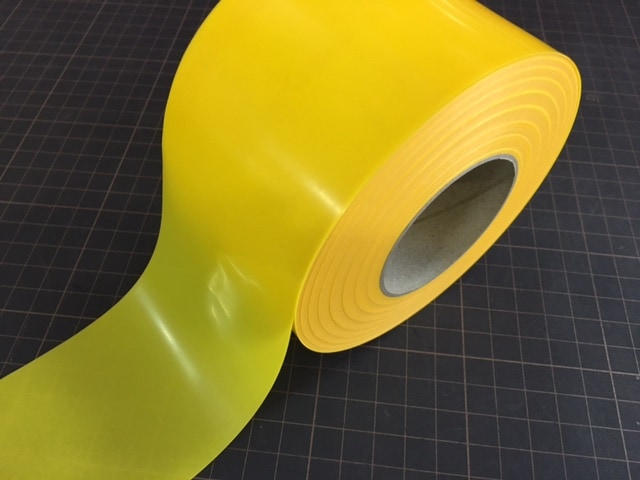 黄色（イエロー）コーステープ 無地・非粘着タイプ 70mmX100m巻 | 安全
