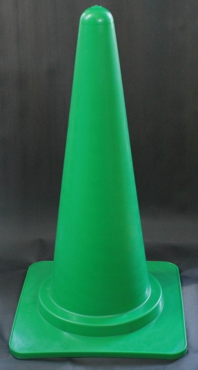 カラーコーン 700mm（H） 緑（グリーン） | 安全関連テープ,バリケード