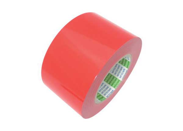 日東エルマテリアル E-SD ラインテープ 100mmX50m 赤・レッド | 安全