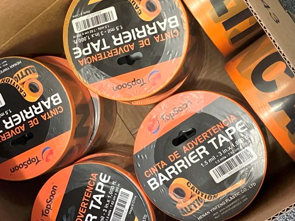 標識テープ ＨＴ－３０ 赤 ３０ｘ１００ｍ【送料別】｜保安用品のプロショップ メイバンオンライン 樹木テープ VT-305 30mm×50m オレンジ (10巻入) VT-305 O