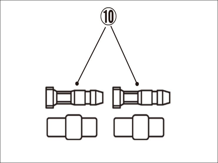 10.Φ3.5オスギボシセット[グリップヒーター：補修部品]