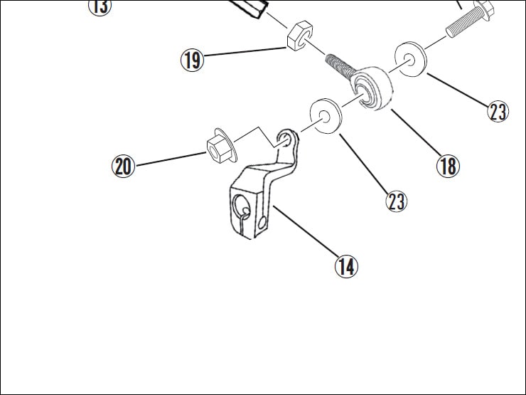 【レース専用】 14.CHANGE ARM [バックステップキット：補修部品]