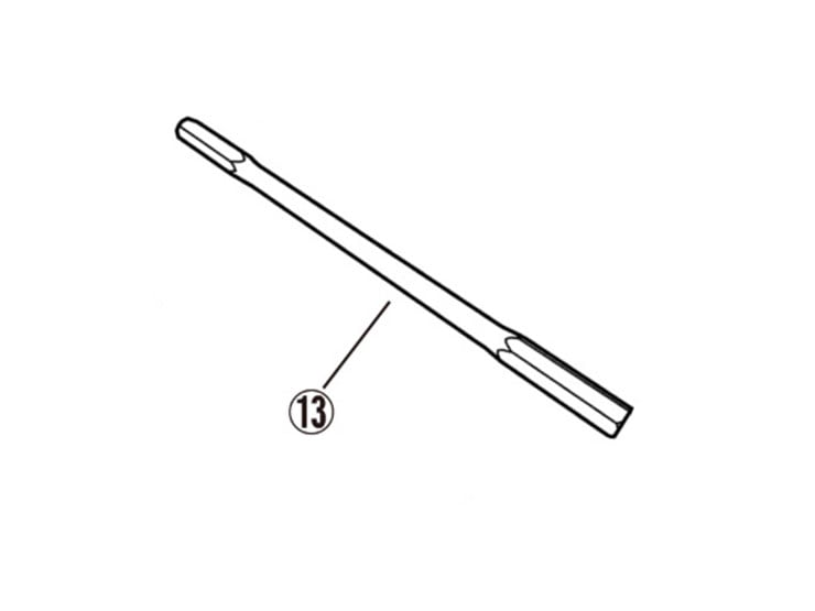 【レース専用】 13.CHANGE ROD [4ポジションバックステップキット(EC09650KYJRA12）：補修部品]
