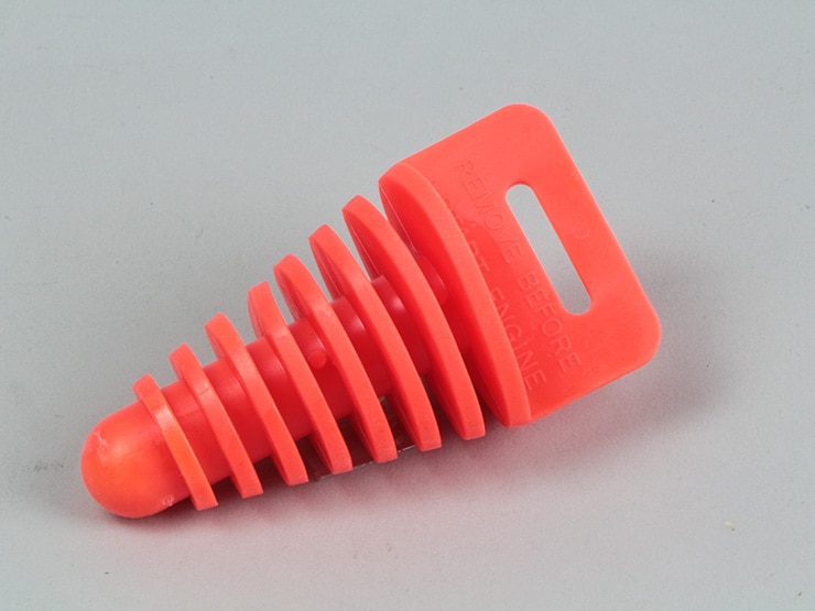  汎用 マフラーエンド ラバーキャップ中(オレンジ)