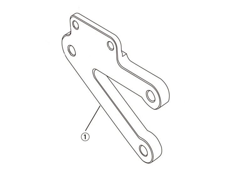 【レース専用】 1.STEP PLATE LH[バックステップキット(EF650K26J1)：補修部品]