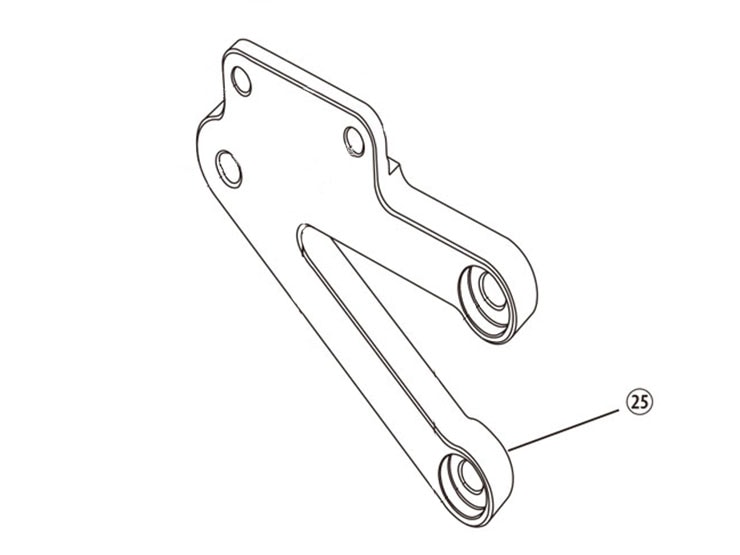 【レース専用】 25.STEP PLATE RH[バックステップキット(EF650K26J1)：補修部品]