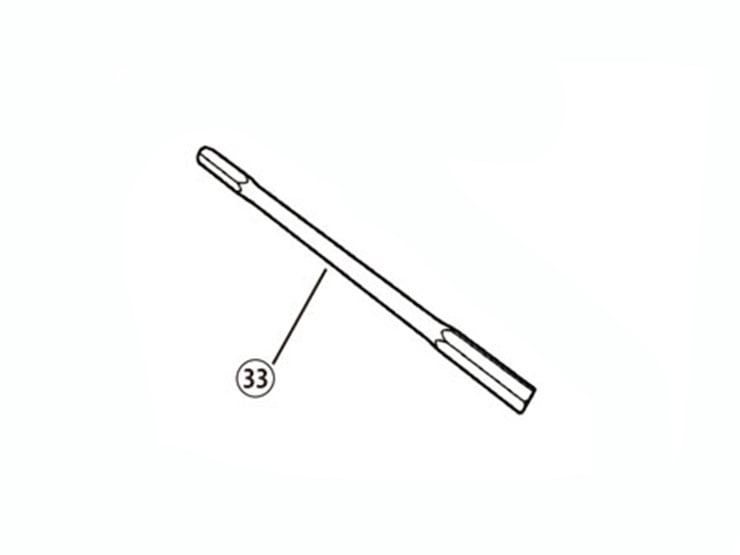 【レース専用】 33.CHANGE ROD 175MM[バックステップキット(EF650K26J1)：補修部品]