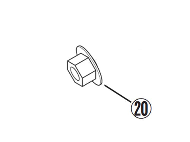 【レース専用】 20.M6 FRANGE NUT [バックステップキット：補修部品]