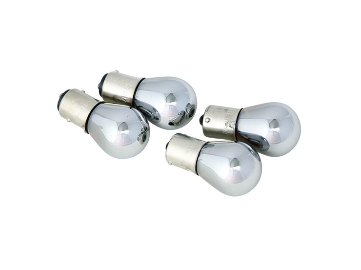  メッキバルブ(12V21W） 角度ピン 4個セット