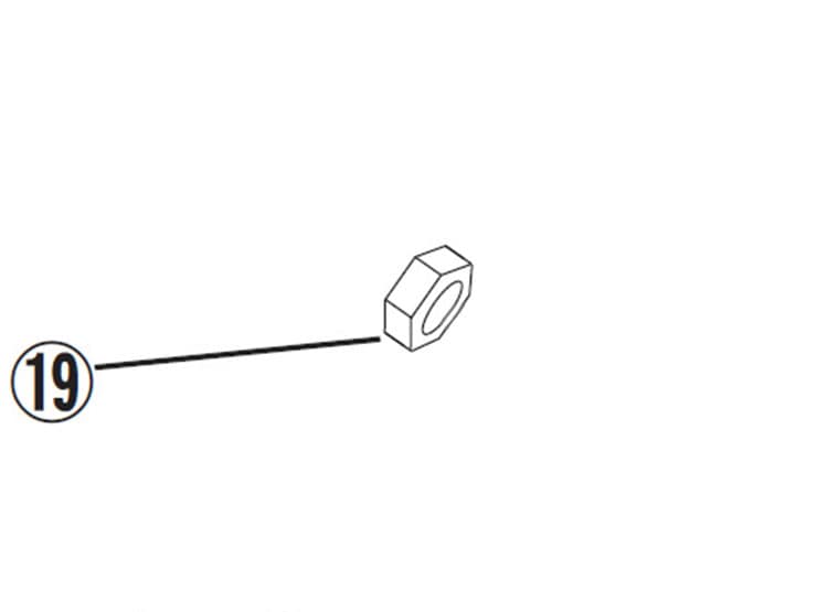 【レース専用】 19.M6 NUT [バックステップキット：補修部品]