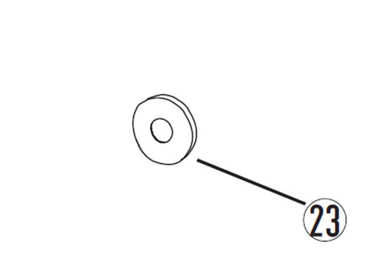 【レース専用】 23.WASHER φ6×φ13 [バックステップキット：補修部品]