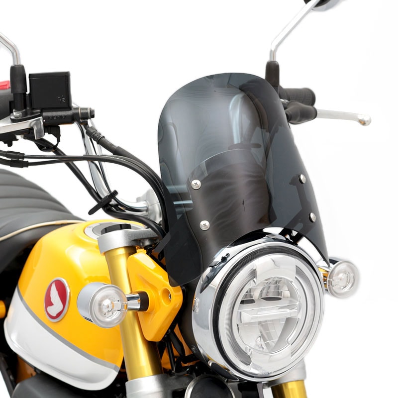 ダックス125 JB04 モンキー125 JB03 JB02 メーターバイザーセット(スモーク)＋取り付けキット