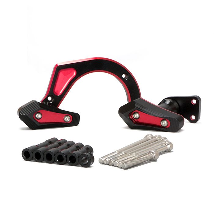 ジクサー250 SF250 ED22B エンジンスライダーセット(ブラック/レッド)