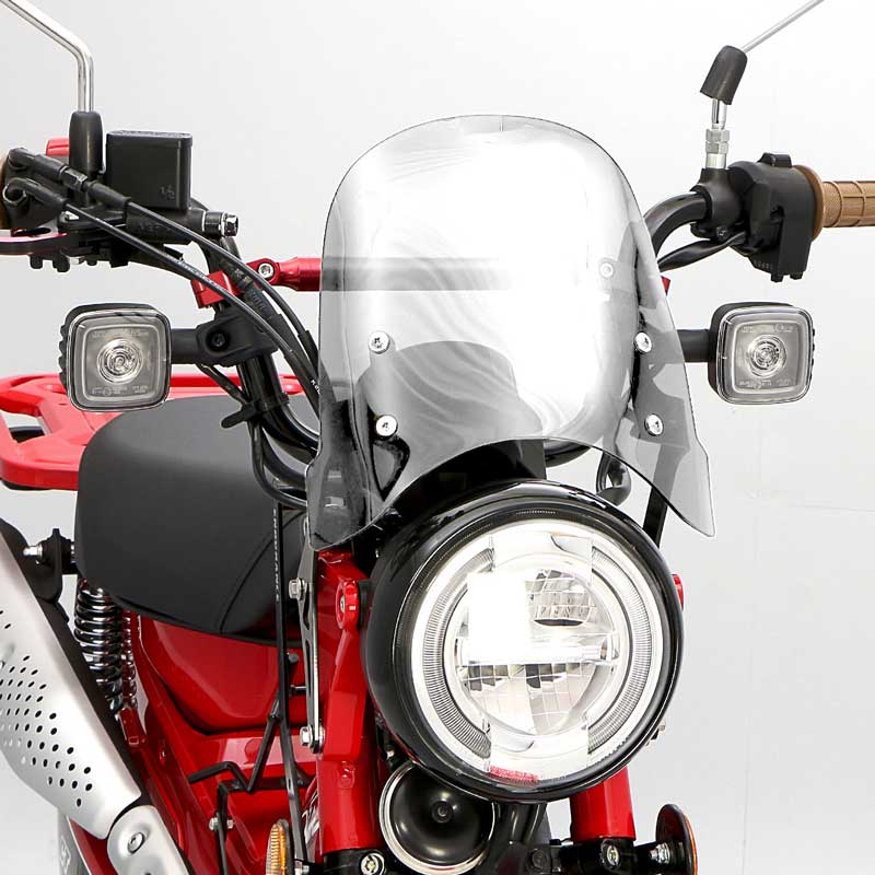 CT125 ハンターカブ JA55 JA65 メーターバイザーセット(クリア)＋取り付けキット