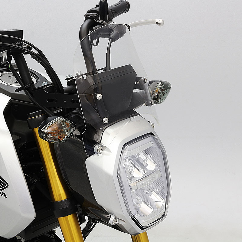 GROM グロム JC92 メーターバイザーセット(クリア)＋取り付けキット 