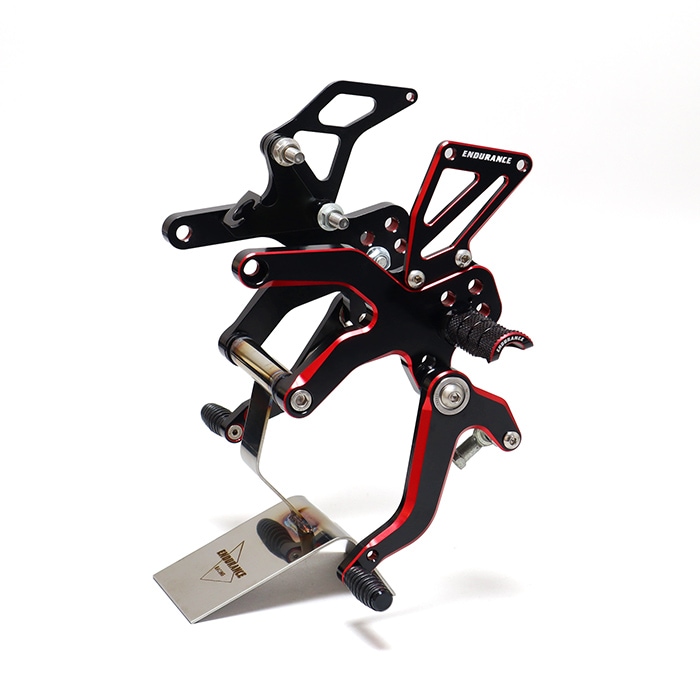 Ninja ZX-25R ZX-4R SE ZX-4RR バックステップキット （ブラック/レッド） 