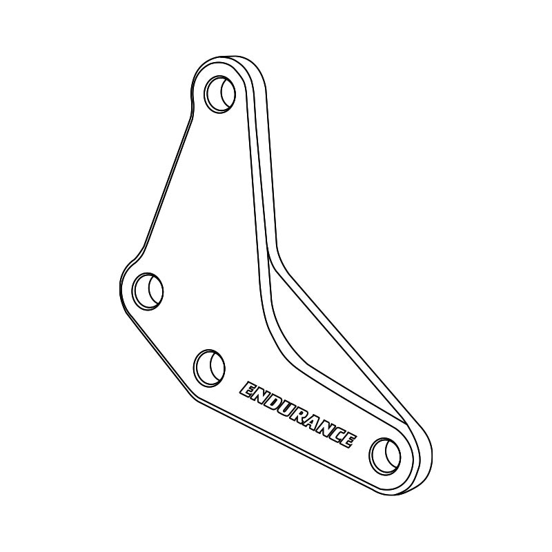 【レース専用】HEEL STOPPER PLATE RH [バックステップキット補修部品]