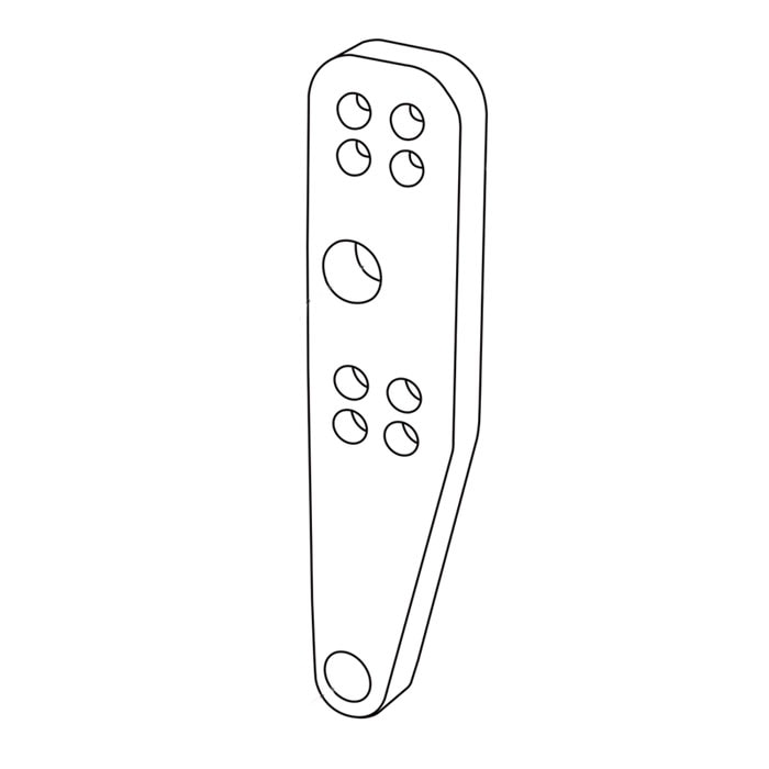 【レース専用】PLATE LH STEP BASE [バックステップキット補修部品]