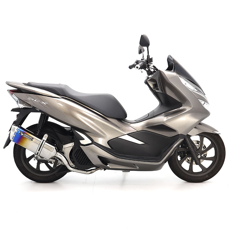 PCX JF81 R2マフラー チタングラデーション