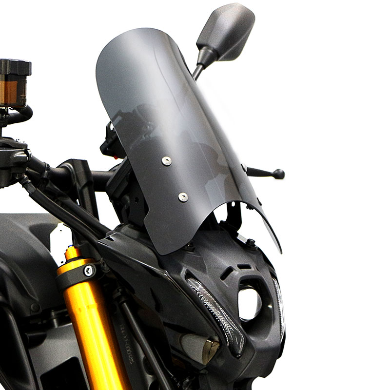 MT-09 MT-09 SP RN69J メーターバイザーロングセット(スモーク)＋取り付けキット