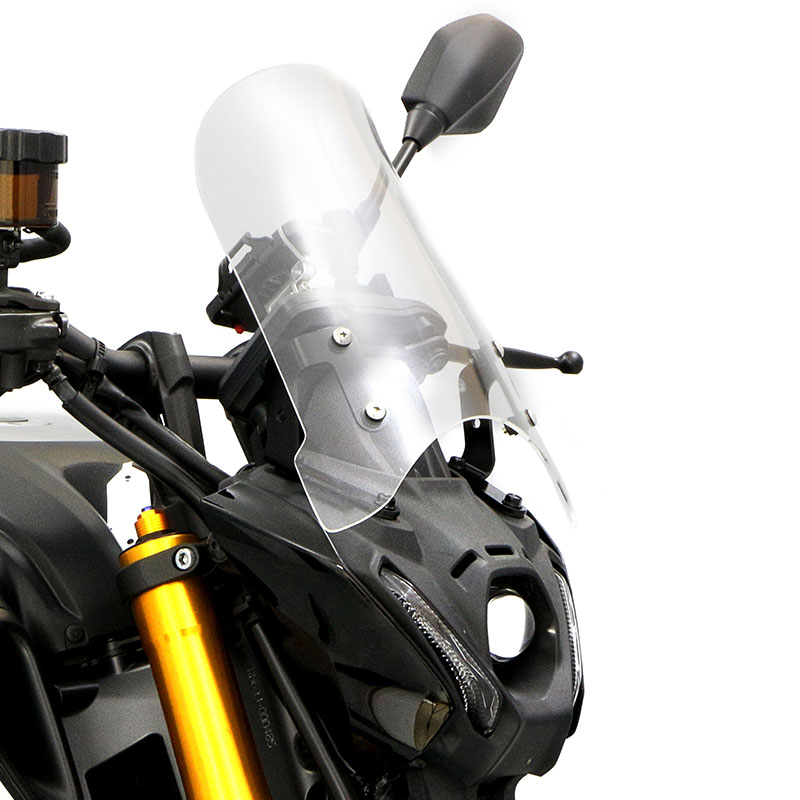 MT-09 MT-09 SP RN69J メーターバイザーロングセット(クリア)＋取り付けキット