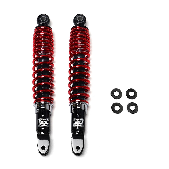 【7月末入荷予定】NMAX SEL1J SEG6J SED6J SE86J NMAX155 SG92J SG66J SG50J リア サスペンション 黒ボディ/赤スプリング 