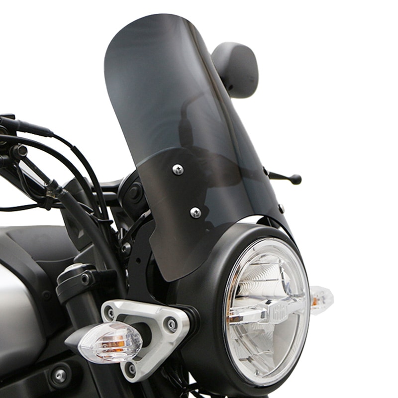 XSR125 RE46J XSR155 RG63 メーターバイザーロングセット（スモーク）＋取り付けキット 