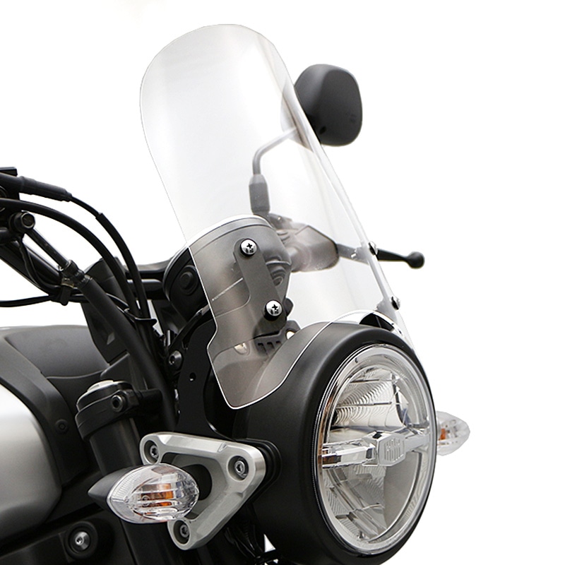 XSR125 RE46J XSR155 RG63 メーターバイザーロングセット（クリア）＋取り付けキット