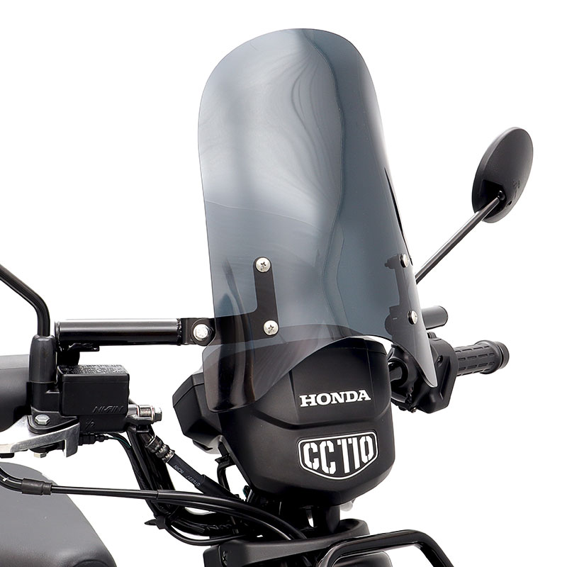 クロスカブ110 JA60 メーターバイザーロングセット(スモーク)＋取り付けキット