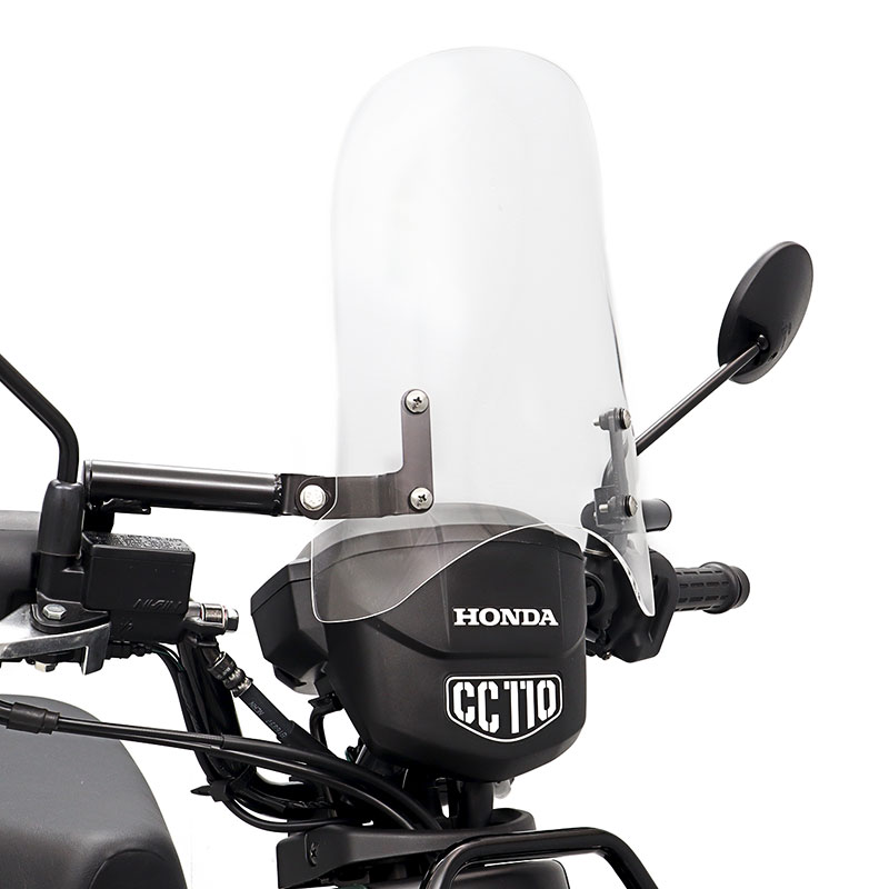 クロスカブ110 JA60 メーターバイザーロングセット(クリア)＋取り付けキット