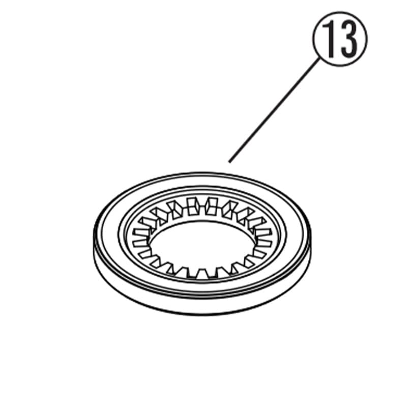 13.グリップスペーサーR [グリップヒーター：補修部品]