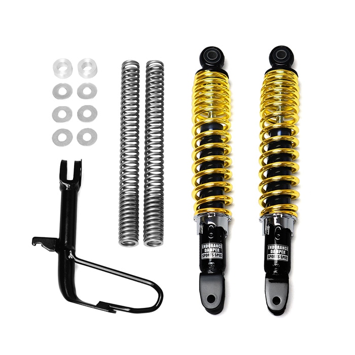 PCX('18.4～'21.1) PCX150('18.4～'21.1)ローダウンキット（黒ボディ/金スプリング）