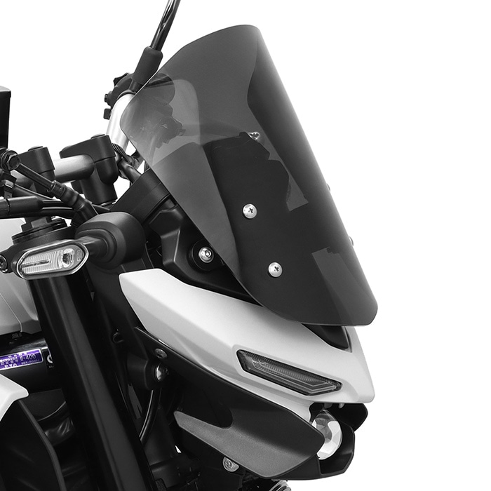 【6月末発売予定】MT-25 RG95J RG74J  MT-03 RH25J RH21J メーターバイザーミドルセット（スモーク）＋取り付けキット