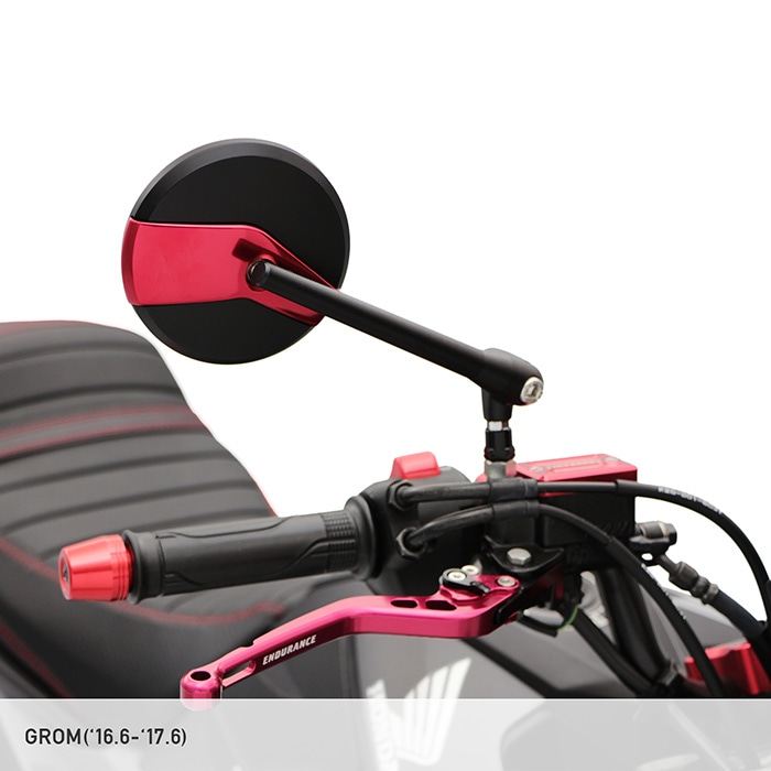 ラジカルミラー サークル (ブラック/レッド) | エンデュランス