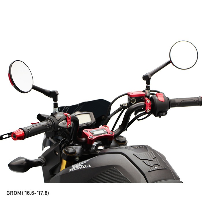 ラジカルミラー サークル (ブラック/レッド) | エンデュランス