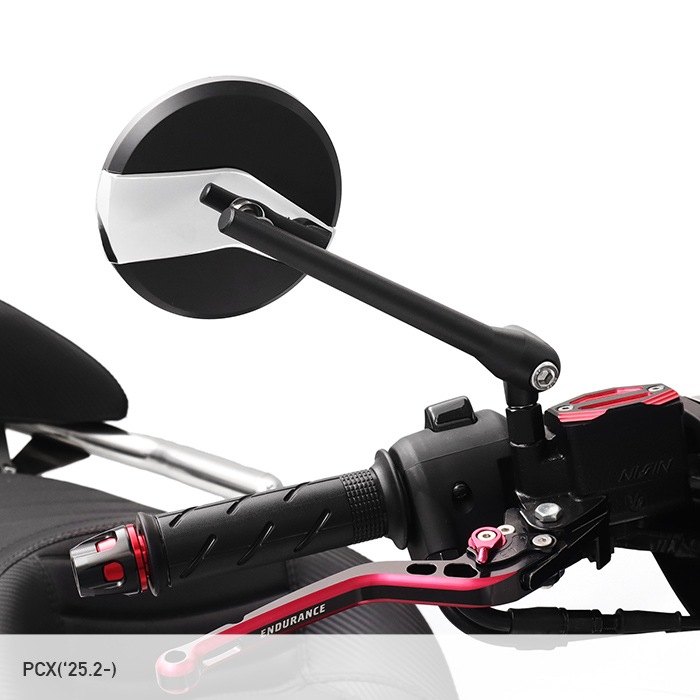 サークルミラー ラジカルミラー サークル (ブラック/メッキ) | エンデュランス